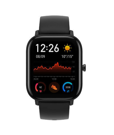 Amazfit GTS Obsidian Black cena un informācija | Viedpulksteņi (smartwatch) | 220.lv