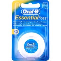 Зубная нить Oral B Essential Floss, 50 м цена и информация | Зубные щетки, пасты | 220.lv