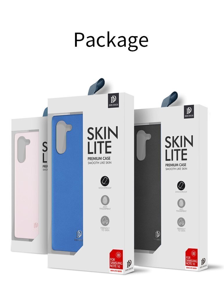 Dux Ducis Skin Lite, paredzēts Samsung Note 10, Zils cena un informācija | Telefonu vāciņi, maciņi | 220.lv
