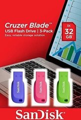 SanDisk Cruzer Blade 32GB USB 2.0 цена и информация | USB накопители | 220.lv