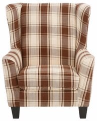 Krēsls ar pufu Notio Living Spicy, brūns/smilškrāsas cena un informācija | Atpūtas krēsli | 220.lv