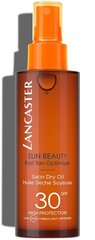 Сухое масло - спрей Lancaster Sun Beauty Body Satin Sheen Oil SPF30 150 мл цена и информация | Кремы от загара | 220.lv