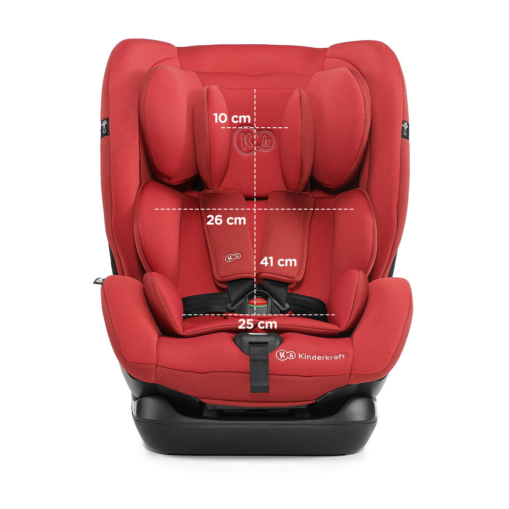 Autokrēsliņš Kinderkraft Myway, 0-36 kg, red cena un informācija | Autokrēsliņi | 220.lv