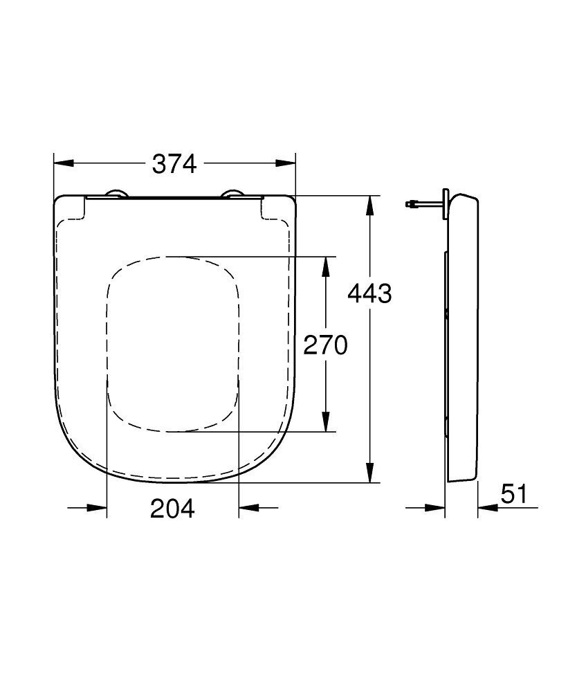 Grohe EuroCeramic sēdeklis ar vāku, QR/SC, balts. цена и информация | Piederumi tualetes podiem un bidē | 220.lv