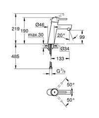 Grohe Concetto izlietnes jaucējkrāns cena un informācija | Jaucējkrāni | 220.lv