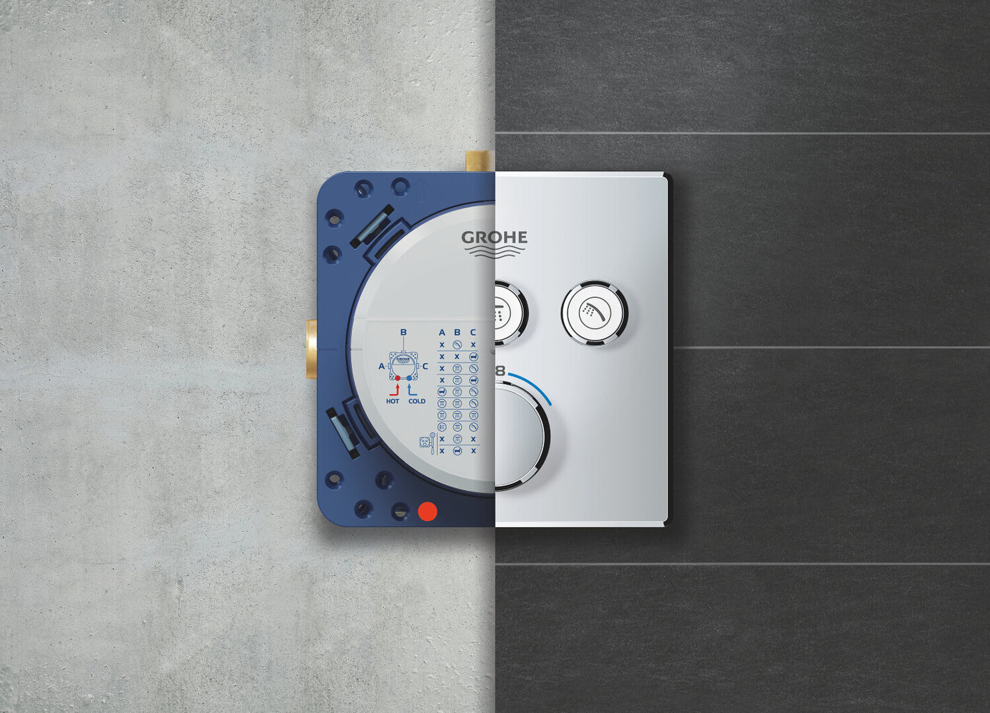 Grohe Rapido SmartBox slēpta jaucējkrāna daļa 35600000 cena un informācija | Aksesuāri jaucējkrāniem un dušai | 220.lv