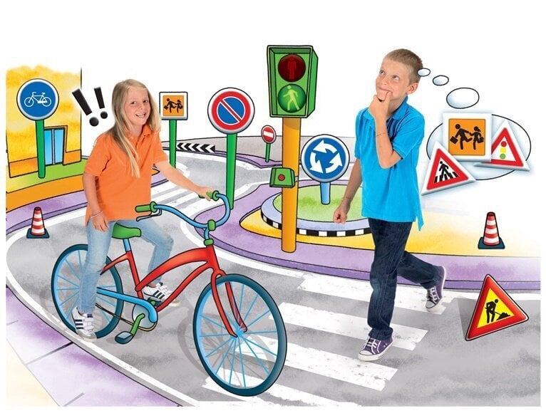 Izglītojoša spēle Clementoni, Ceļu satiksmes noteikumi un zīmes, LT цена и информация | Galda spēles | 220.lv