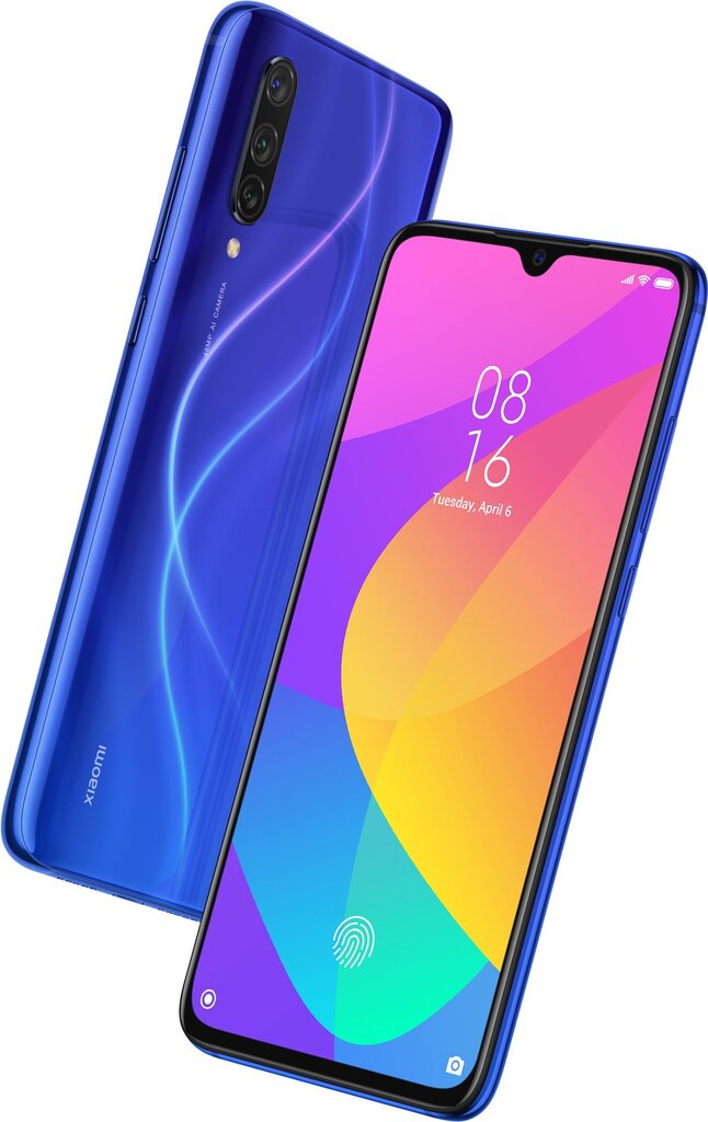 Xiaomi Mi 9 Lite, Dual SIM 6/64 GB, Aurora Blue cena un informācija | Mobilie telefoni | 220.lv