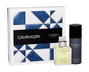 Komplekts Calvin Klein Eternity vīriešiem: EDT 100 ml + dezodorants 150 ml cena un informācija | Vīriešu smaržas | 220.lv