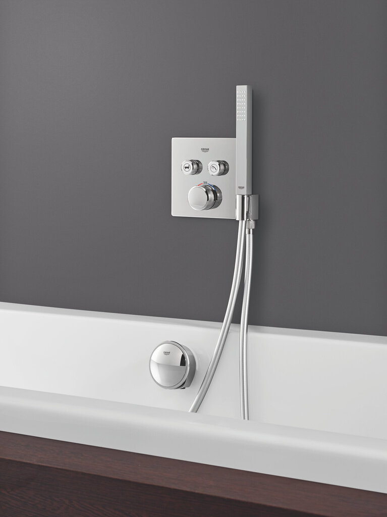 Grohe Grohtherm Smartcontrol termostatiskais jaucējkrāns dušai vai vannai, ar dušas turētāju cena un informācija | Jaucējkrāni | 220.lv