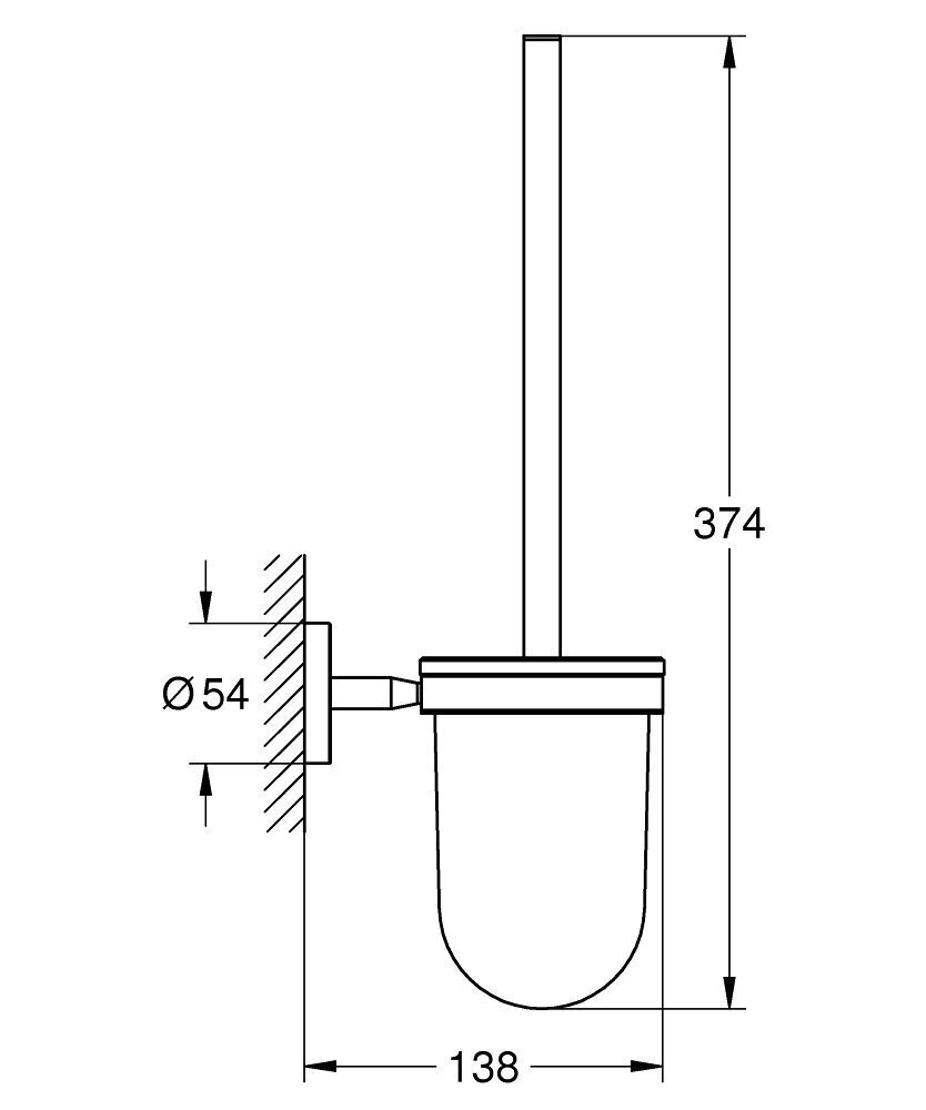 Grohe BauCosmopolitan tualetes birstes komplekts цена и информация | Vannas istabas aksesuāri | 220.lv