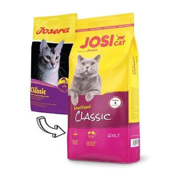 JosiCat Classic для стерилизованных кошек, 10 кг цена и информация | Сухой корм для кошек | 220.lv