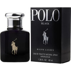 Tualetes ūdens Ralph Lauren Polo Black EDT vīriešiem 40 ml цена и информация | Мужские духи | 220.lv