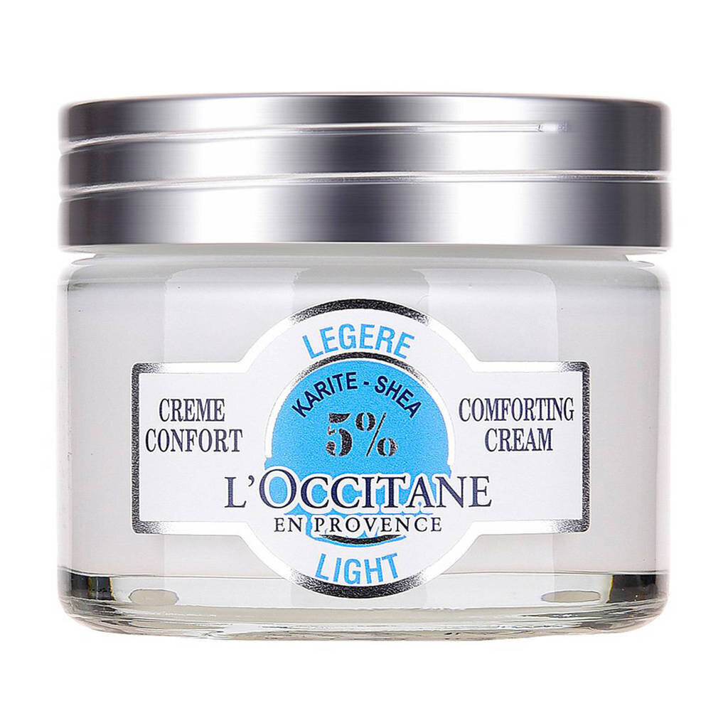 Sejas krēms kombinētai ādai ar šī sviestu L'Occitane Light Comforting 50 ml cena un informācija | Sejas krēmi | 220.lv