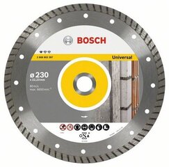 Dimanta disks Bosch Standard for Universal Turbo 230x22x2,5mm cena un informācija | Rokas instrumenti | 220.lv