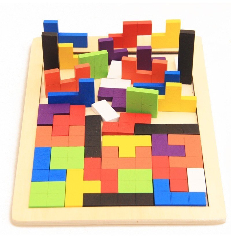 Koka tetris spēle 40 el. cena un informācija | Attīstošās rotaļlietas | 220.lv