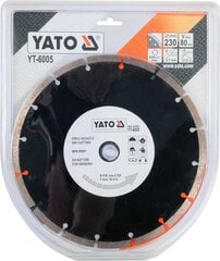 Алмазный диск Yato 230x2,7x22,2мм (YT-6005), сегментный цена и информация | Шлифовальные машины | 220.lv