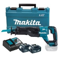 Аккумуляторная линейная пила Makita 18V 2x5,0Ah Li-Ion - DJR187RTE цена и информация | Пилы, циркулярные станки | 220.lv