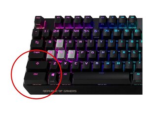 Spēļu tastatūra ASUS ROG Strix Scope, Melna цена и информация | Клавиатуры | 220.lv