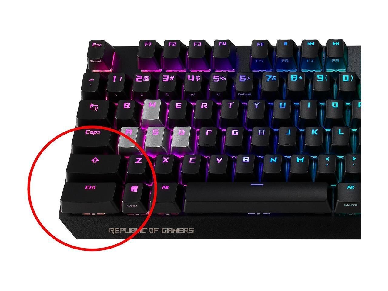 Spēļu tastatūra ASUS ROG Strix Scope, Melna цена и информация | Klaviatūras | 220.lv