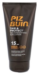 Sauļošanās losjons Piz Buin Tan And Protect Tan Intensifying SPF15 150 ml cena un informācija | Sauļošanās krēmi | 220.lv