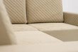 Guļamistabas stūra dīvāns LAUKSVA OTTO ar koka kājiņām, smilškrāsas cena un informācija | Stūra dīvāni | 220.lv
