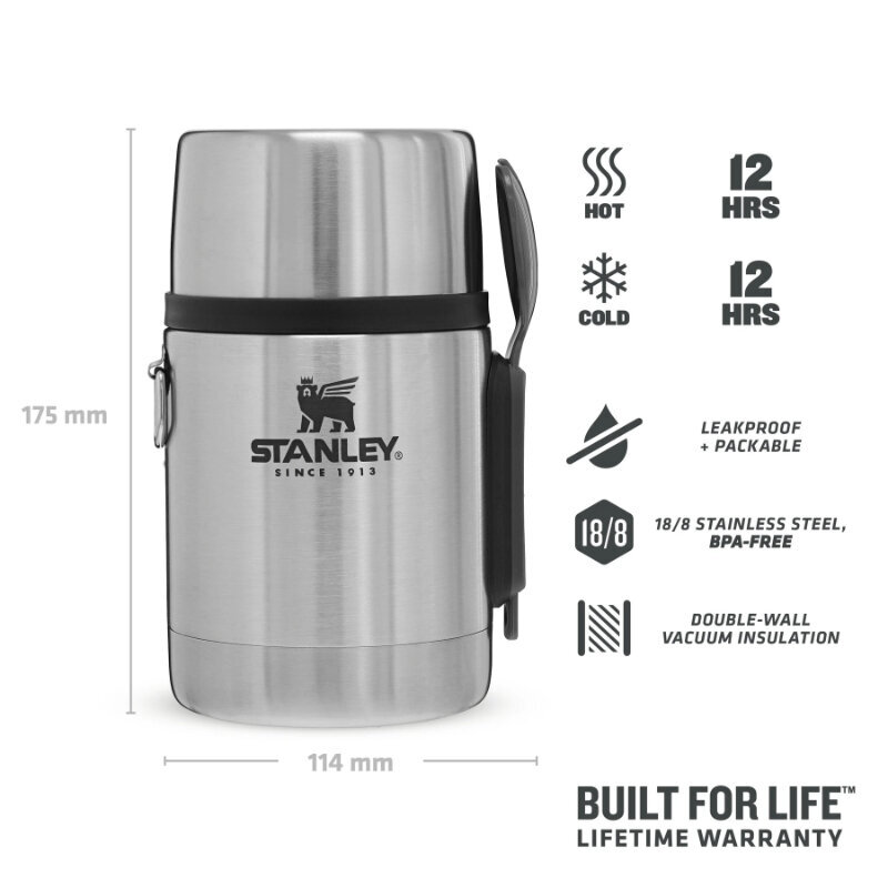 Stanley pārtikas termoss The Adventure All-in-One, 530 ml cena un informācija | Termosi, termokrūzes | 220.lv