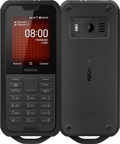 Nokia 800 (TA-1186) Dual SIM, Black cena un informācija | Mobilie telefoni | 220.lv