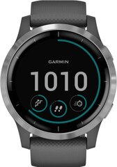 Garmin vívoactive® 4 Shadow Grey/Silver cena un informācija | Viedpulksteņi (smartwatch) | 220.lv