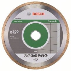 Алмазный диск Bosch Standard For Ceramic 200x25,4мм цена и информация | Механические инструменты | 220.lv