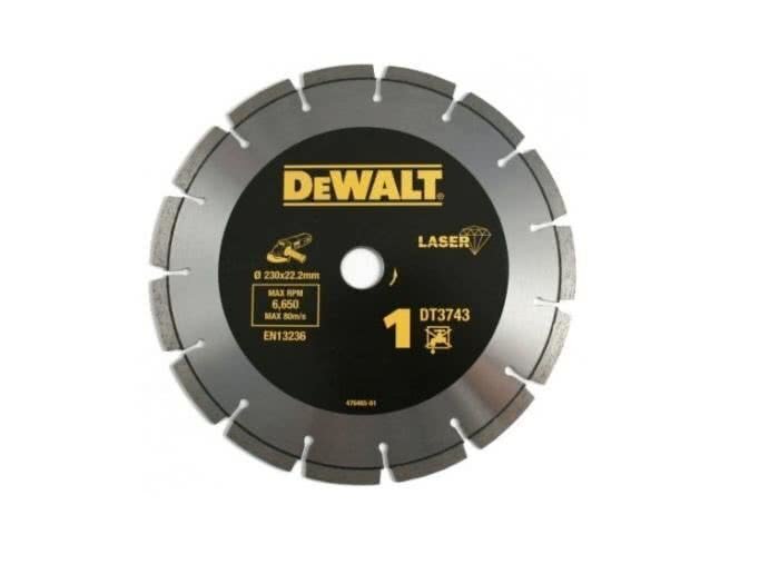Dimanta disks betonam DeWalt 230x22.2mm (DT3743) cena un informācija | Rokas instrumenti | 220.lv