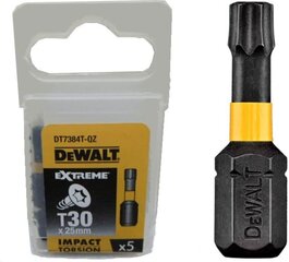 Набор ударных вращающихся насадок Dewalt DT7384T-QZ, 5 шт. цена и информация | Механические инструменты | 220.lv