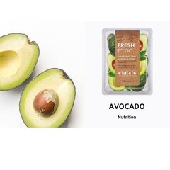 Barojoša loksnes sejas maska TonyMoly Fresh To Go Avocado, 1 gab. cena un informācija | Sejas maskas, acu maskas | 220.lv