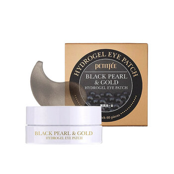 Acu spilventiņi Petitfee Black Pearl & Gold Hydrogel Eye Patch 60 gab. cena un informācija | Sejas maskas, acu maskas | 220.lv