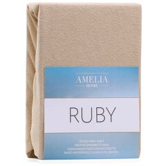 AmeliaHome махровая простыня с резинкой Ruby, 200x200 см цена и информация | Простыни | 220.lv