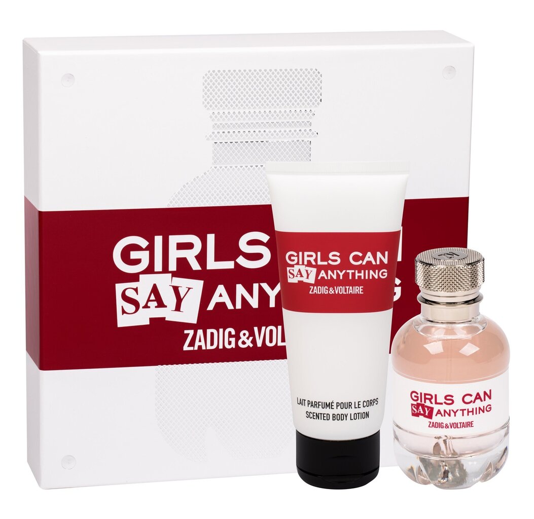 Komplekts Zadig & Voltaire Girls Can Say Anything sievietēm: EDP 50 ml + ķermeņa losjons 100 ml cena un informācija | Sieviešu smaržas | 220.lv