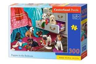 Puzle Puzzle Castorland Puppies in the Bedroom, 300 det. cena un informācija | Puzles, 3D puzles | 220.lv