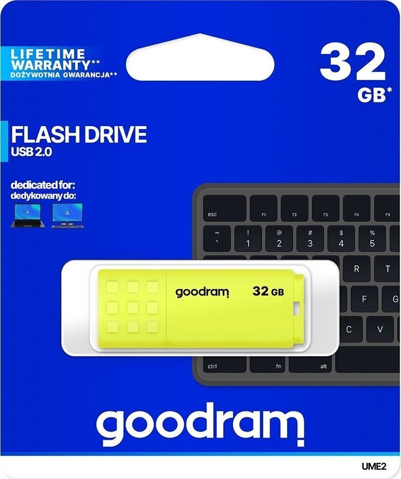 GOODRAM UME2-0320Y0R11 цена и информация | USB Atmiņas kartes | 220.lv