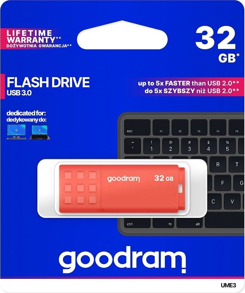 GOODRAM UME3-0320O0R11 цена и информация | USB Atmiņas kartes | 220.lv