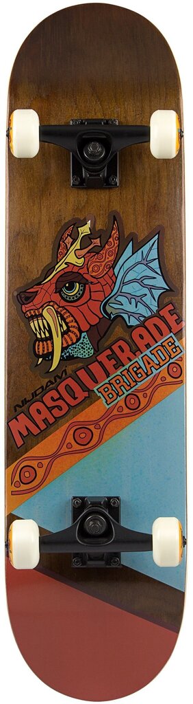 Skrituļdēlis Nijdam Masquerade Brigade 79cm, sarkans/zils cena un informācija | Skrituļdēļi | 220.lv