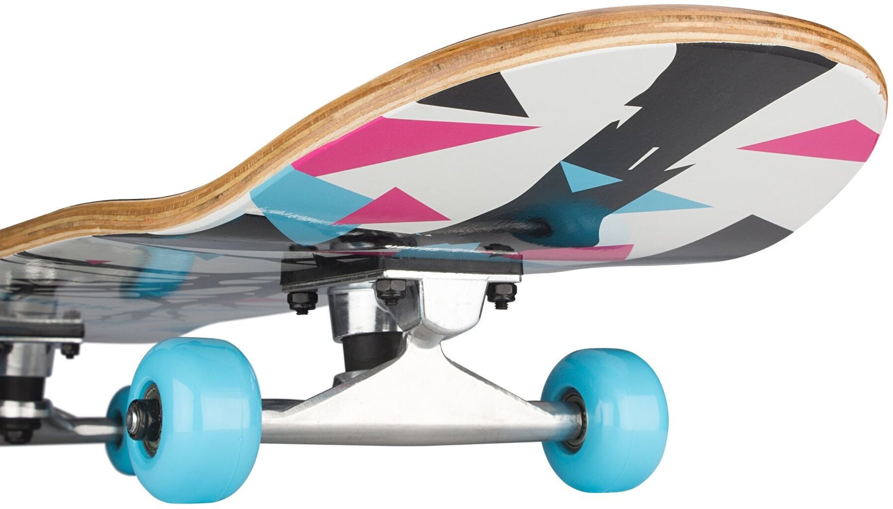 Skrituļdēlis Skateboard Nijdam Street Natives 79 cm, balts/melns cena un informācija | Skrituļdēļi | 220.lv