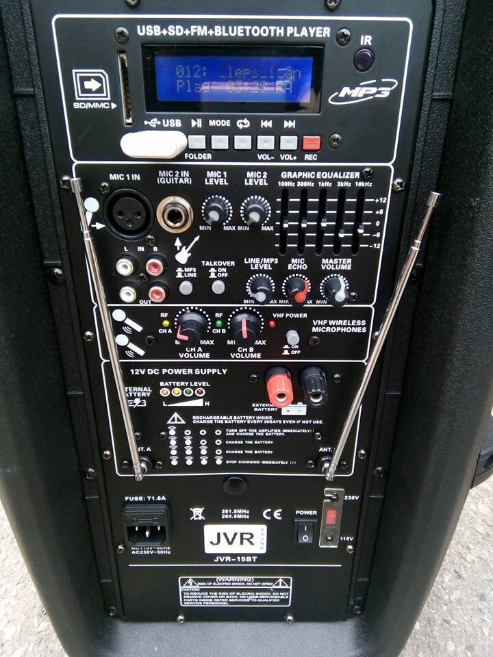 JVR Sound JVR-15BT cena un informācija | Skaļruņi | 220.lv