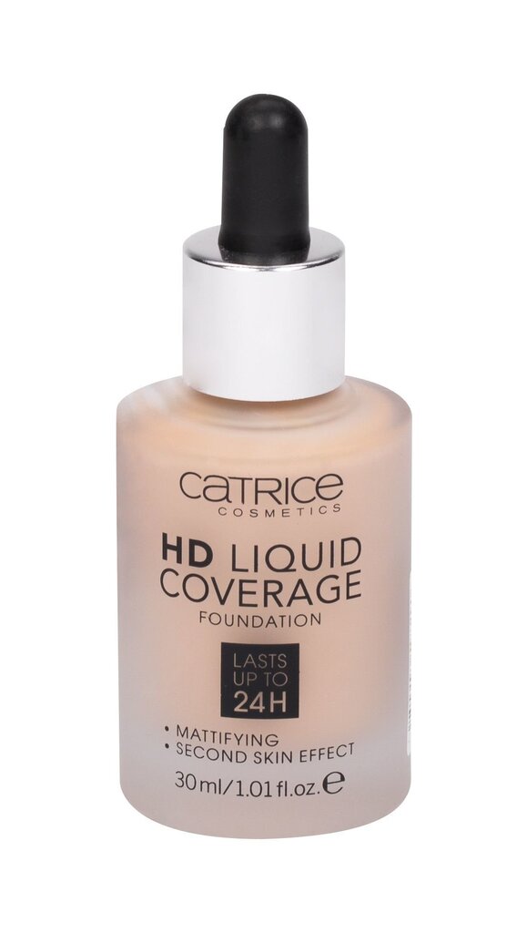 Catrice Liquid Make-Up HD Liquid Coverage (Foundation) 30 ml 020 Rose Beige #f0c6a8 цена и информация | Grima bāzes, tonālie krēmi, pūderi | 220.lv
