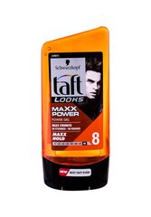 Гель для волос максимальной фиксации, для мужчин Schwarztkopf Taft Looks Maxx Power, 150 мл цена и информация | Средства для укладки волос | 220.lv