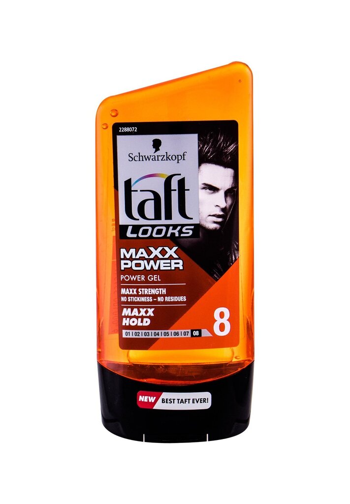 Maksimāli fiksējošs matu gels vīriešiem Schwarztkopf Taft Looks Maxx Power 150 ml cena un informācija | Matu veidošanas līdzekļi | 220.lv