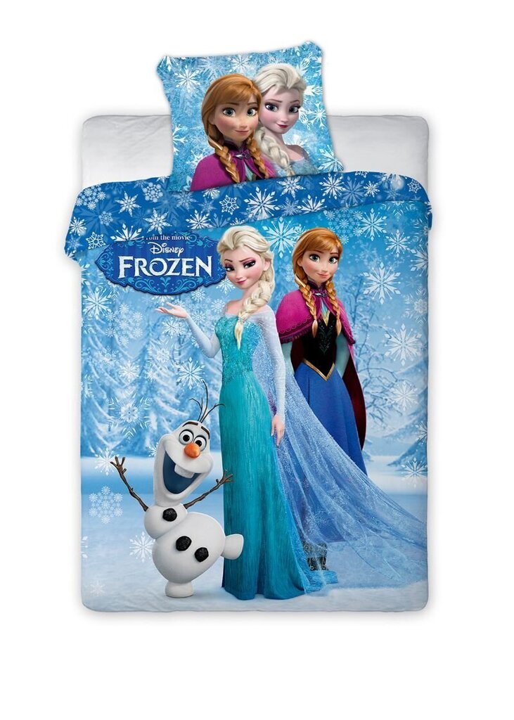 Bērnu gultas veļas komplekts Frozen, 2 daļas cena un informācija | Bērnu gultas veļa | 220.lv