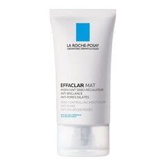 Увлажняющий крем для лица для жирной кожи La Roche-Posay Effaclar MAT Sebo-Regulating Moisturizer 40 мл цена и информация | Наносите на чистую кожу лица. Подержите около 10-15 минут и смойте водой. | 220.lv