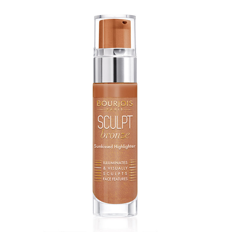 Mirdzumu piešķirošs šķidrais bronzera pūderis Bourjois Paris Sculpt Bronze 15 ml cena un informācija | Bronzeri, vaigu sārtumi | 220.lv