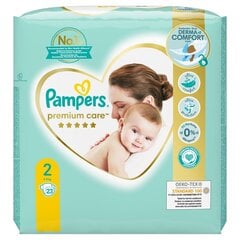 Autiņbiksītes PAMPERS Premium Care, Small Pack 2 izmērs, 4-8 kg, 23 gab. cena un informācija | Autiņbiksītes | 220.lv