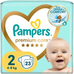 Подгузники PAMPERS Premium Care, Small Pack 2 размер, 4-8 кг, 23 шт. цена и информация | Подгузники | 220.lv